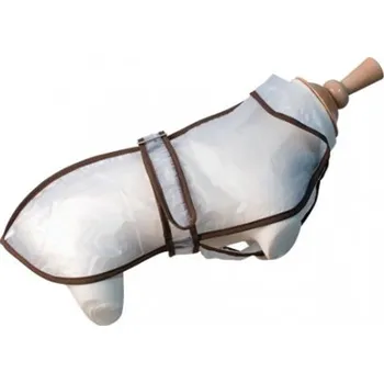 Obleček pro psa doogy! Průhledná pláštěnka pro psy - hnědá Velikost: délka zad 30 cm