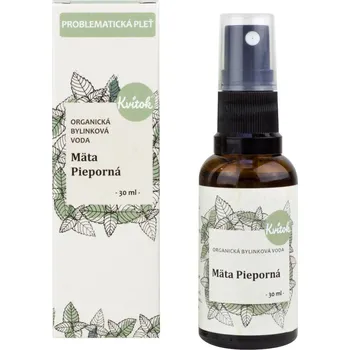 Kvitok Máta peprná květinová voda s rozprašovačem 30 ml