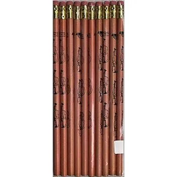 Mechanická tužka Aim Gifts Tužka s gumou - housle (Natural Wood)