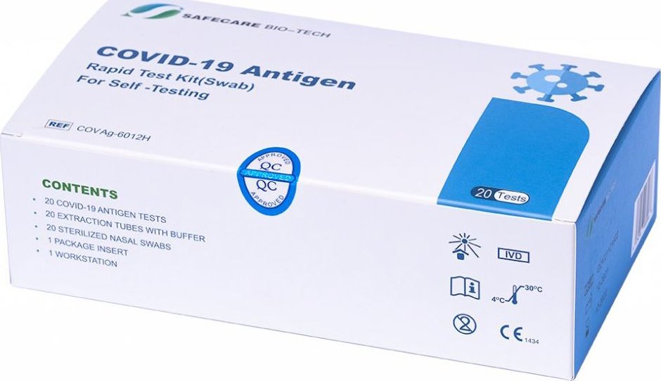 Foto Safecare Bio-Tech Covid 19 Antigen Rapid Test Kit (Swab) 20 ks ...