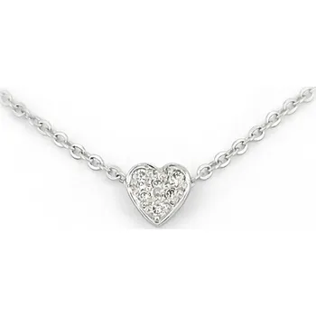 Náhrdelník Náhrdelník srdíčko s brilianty