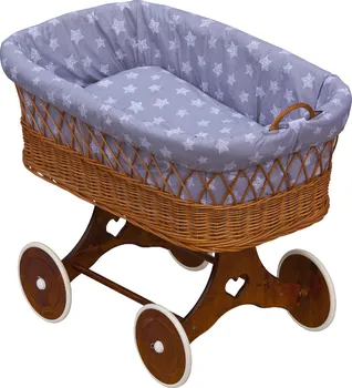 Kolébka pro miminko Scarlett Proutěný košík na miminko 85 x 60 x 100 cm