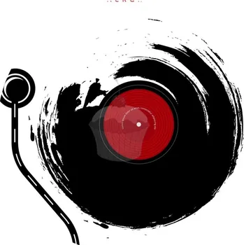 Jedlá dekorace na dort Caketools Jedlý papír "Hudba 2" LP deska - A4