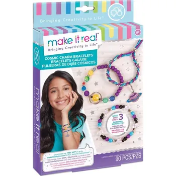 dětská sada na výrobu šperků Make It Real Výroba Galaxy náramků