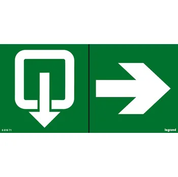 Nouzové osvětlení Piktogram LEGRAND 661671 výtah šipka 661671