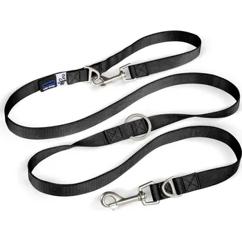 Vodítko pro psa CURLI Nastavitelné vodítko pro psy Nylon Black L 200x2 cm
