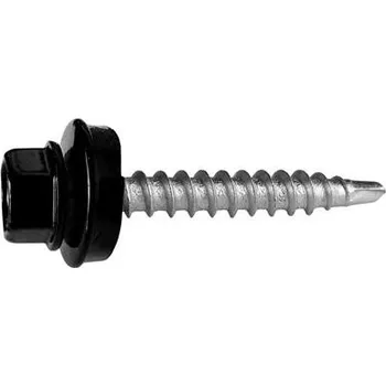 Vrut Vrut farmářský samovrtný s podložkou 4,8x55 černý 9011 - 200ks