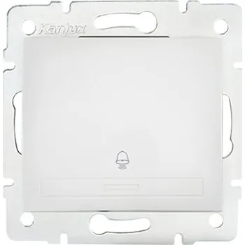 vypínač KANLUX DOMO Zvonkové tlačítko - bílá