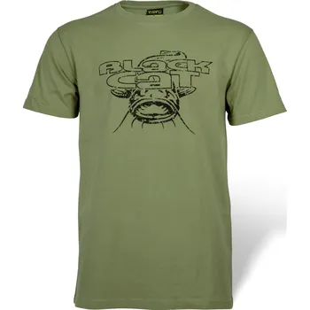Rybářské oblečení BLACK CAT TRIKO MILITARY SHIRT ZELENÁ Velikost: M