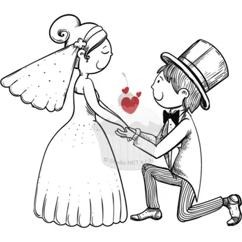 Jedlá dekorace na dort Caketools Jedlý papír "Svatba 5" - A4