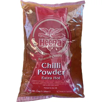 Koření HEERA ČERVENÉ CHILI PRÁŠEK (RED CHILI POWDER EXTRA HOT ) 1KG