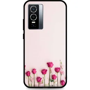 Pouzdro na mobilní telefon Kryt Vivo Y76 5G silikon Roses (obal neboli pouzdro na Vivo Y76 5G)