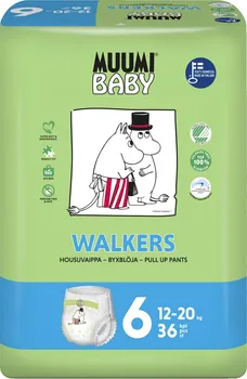 Plenkové kalhoty Muumi Baby Walkers 6 Junior 12-20 kg 36 ks