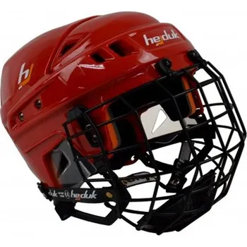 Sportovní chránič Helma Hejduk XX + Koš, červená, Senior, S-M, 54-58cm, Černý koš Hejduk