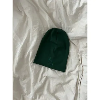 Kojenecká čepice Jarní čepička s vyšitím MOM Barva čepičky: Zelená