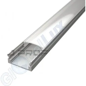 LED lišta LED PROFILES Led profil SURFACE 1 s mléčným difuzorem bílý