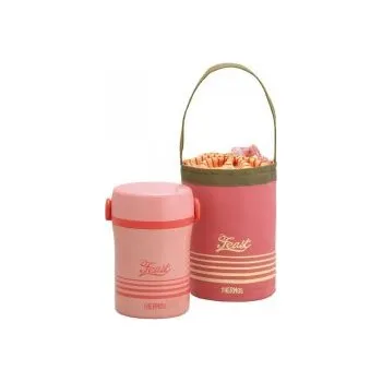 Termoska Thermos Jídlonosič růžový Růžová termoska s obalem + DÁREK DLE VÝBĚRU!