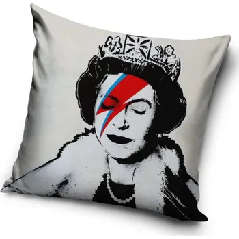 Polštář Dekorační polštářek Banksy Queen Ziggy