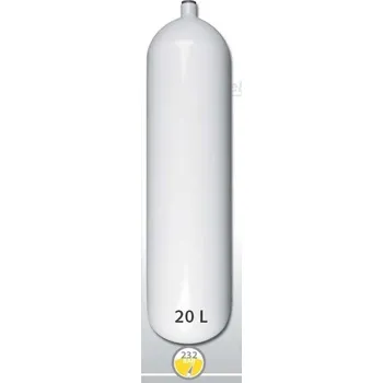 Lahev ocelová 20 L průměr 204 mm 230 Bar, Eurocylinder