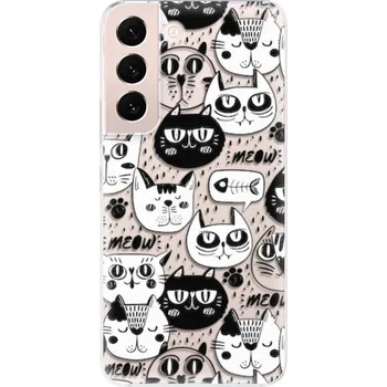 Odolné silikonové pouzdro iSaprio - Cat pattern 03 - Samsung Galaxy S22+ 5G