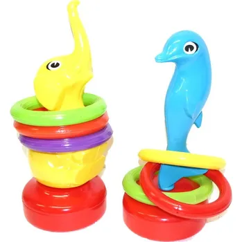 Hračka pro nejmenší Házecí zvířátko s kroužky