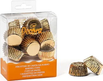 Decora Mini košíčky na bonbony 180 ks zlaté