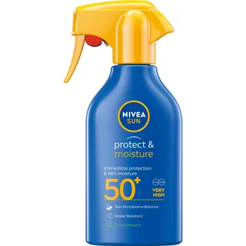 Přípravek na opalování Nivea Sun Protect & Moisture hydratační sprej na opalování SPF50+ 270 ml