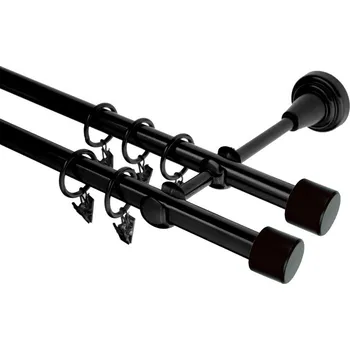 Garnýž Garnýž kovová 220 cm dvouřadá - dvojitá 16 Válec double černá