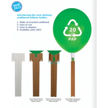 Party dekorace Držák na balónek papírový 1 ks Belbal 40001200