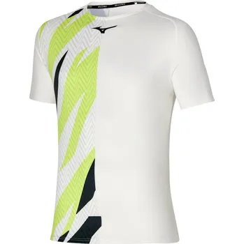Běžecké oblečení Pánské tričko Mizuno Shadow Graphic Tee White S