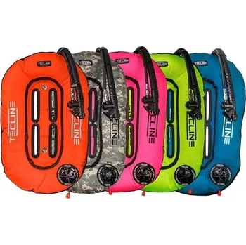 Kompenzátor vztlaku Křídlo DONUT 13 - COMFORT komplet - různé barvy, TECLINE červená nerezový backplate