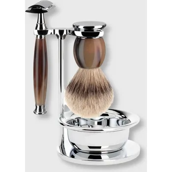 Mühle Sophist Buffalo Horn Silvertip Badger čtyřdílná sada na holení