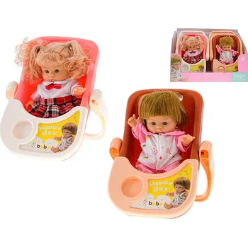 Panenka Panenka tvrdé tělo 20cm v sedačce 2druhy