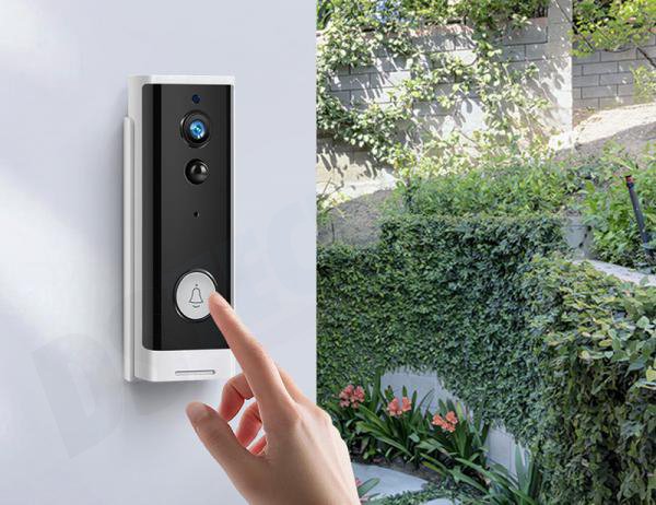 LURECOM DV202 WiFi - chytrý domovní bezdrátový zvonek a telefon s IP kamerou, vyzvánění na mobilní telefon, pro aplikaci TuyaSmart