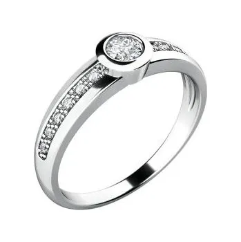 Prsten Zlatý prsten s diamanty AU 585/1000 2,25 gr PATTIC G10778B01-56