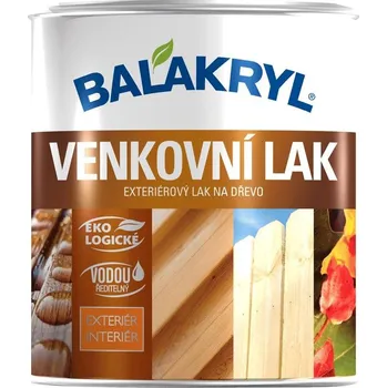 Barva na dřevo Balakryl Venkovní lak polomat 700 ml bezbarvý