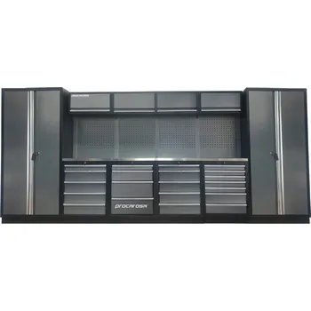 SESTAVA DÍLENSKÉHO NÁBYTKU PROCAROSA PROFESSIONAL XXL-8 Pracovní deska: nerezová, Hmotnost: 465,1 kg