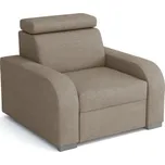 Komfortní béžové křeslo Norway FALCO s polohovatelnou opěrkou hlavy