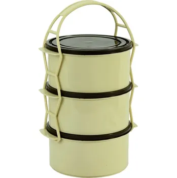 Jídlonosič Jídlonosič plast 3x1L KOZÁČEK bílá/hnědá