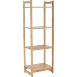 Kondela 4-poličkový regál, přírodní bambus, IMPEROR TYP 2 100,3 x 35 x 25 cm