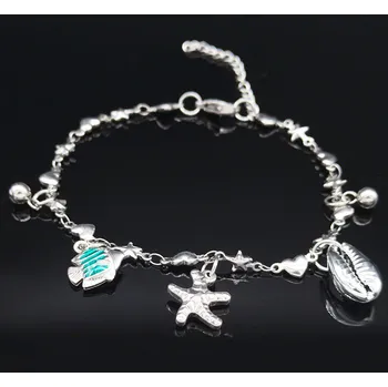 Řetízek B-TOP Dámský řetízek na nohu z nerezové oceli OCEÁN