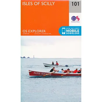 Ordnance Survay vydavatelství mapa Isle of Scilly 1:25 t.