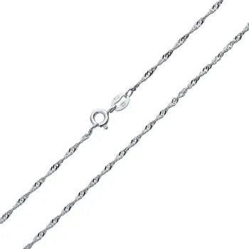 Módní doplněk Šperky4U Stříbrný řetízek lambada - singapore - NB-7037-42