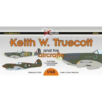 Plastikový model 1/48 Keith W. Truscott and his aircraft (3x camo)