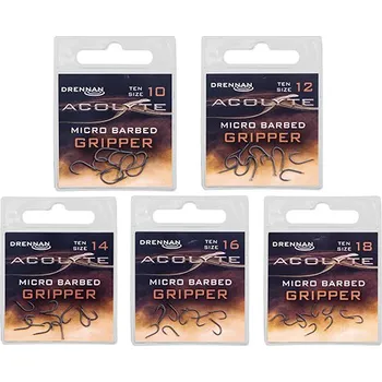 Rybářský háček Háčky DRENNAN Acolyte Gripper Vel. 18
