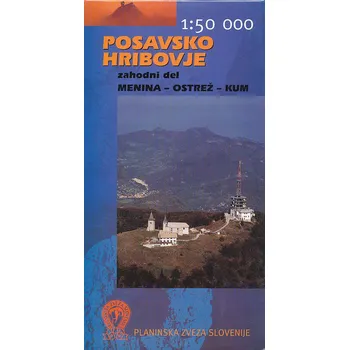 Geodezia Slovenia vydavatelství mapa Posavsko Hribovje západ 1:50 t.