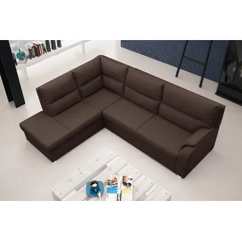 Obývací stěna FALCO Sedací souprava Rambo L tm.hneda