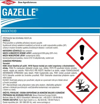 Insekticid Dow AgroSciences Gazelle 500 g