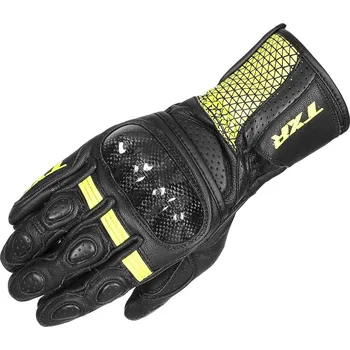 Moto rukavice Rukavice na motorku TXR Spartan černo-fluo žluté Velikost: S