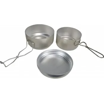 Kempingové nádobí Třídílný hliníkový Ešus